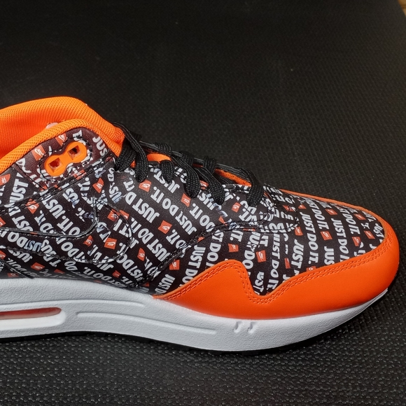NIKE Air Max 1 Premium 'Just Do It' Orange - Picture 4 of 13